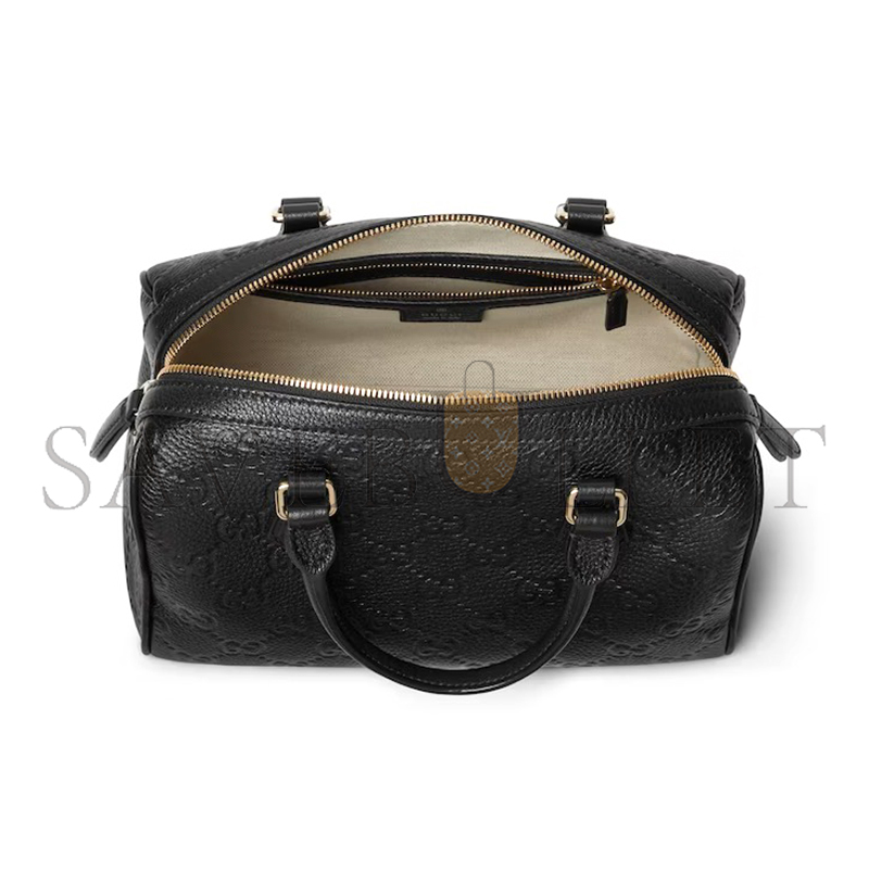GUCCI GG EMBLEM MEDIUM BOSTON BAG 815255 (25.5*16*14cm)